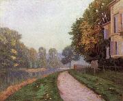 Gustave Caillebotte Riverbank in Morning Haze Germany oil painting artist